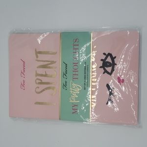 Too Faced 3 piece NOTEBOOK set